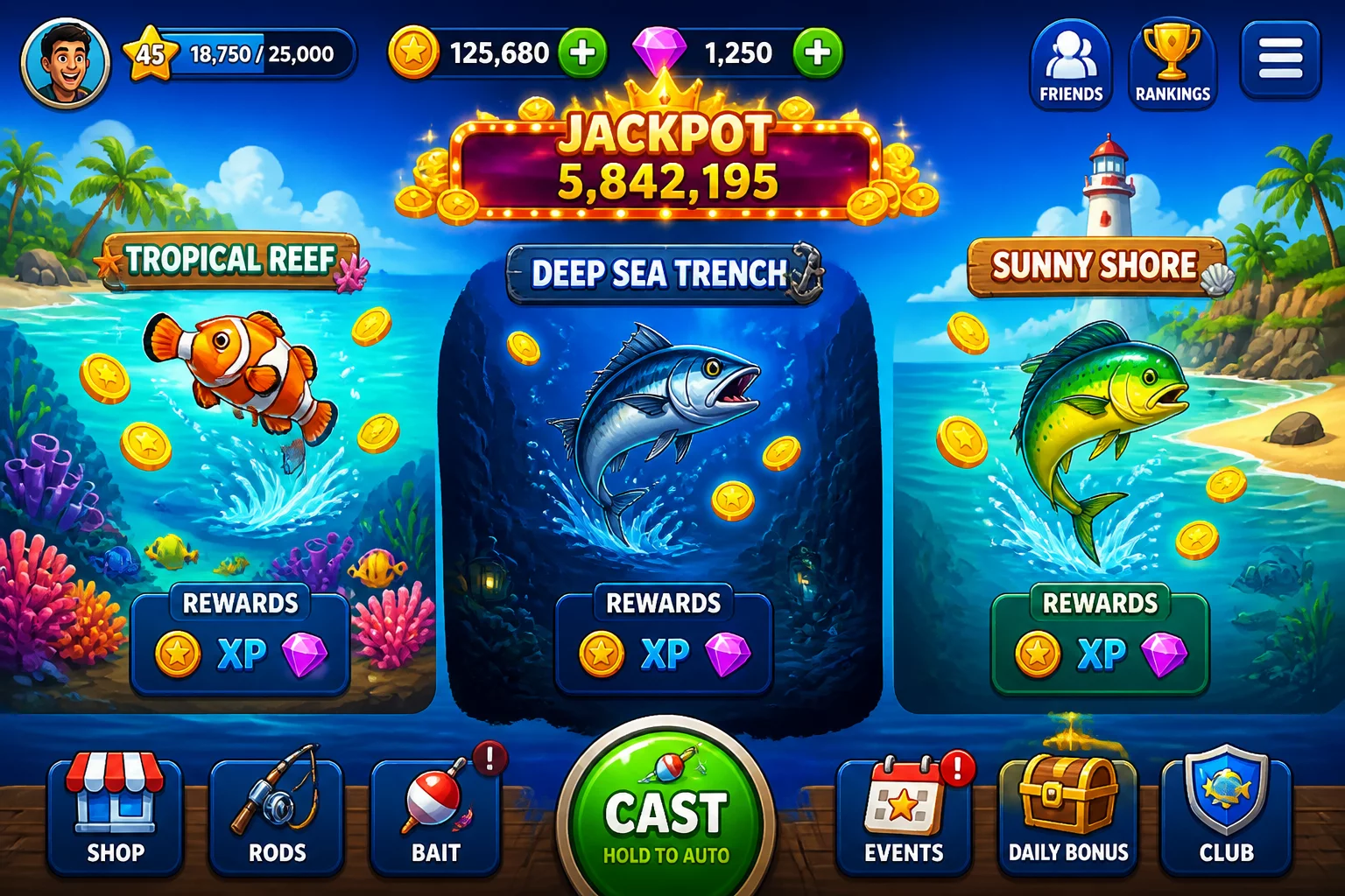 AmsGames Fishing Environments