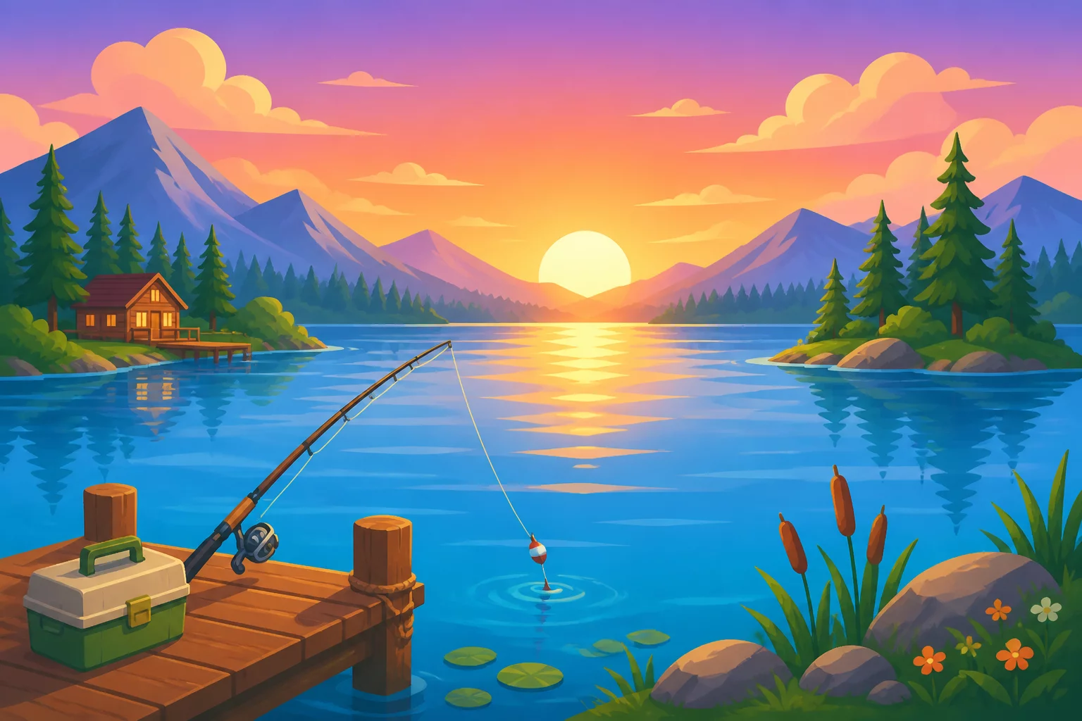 Fishing background
