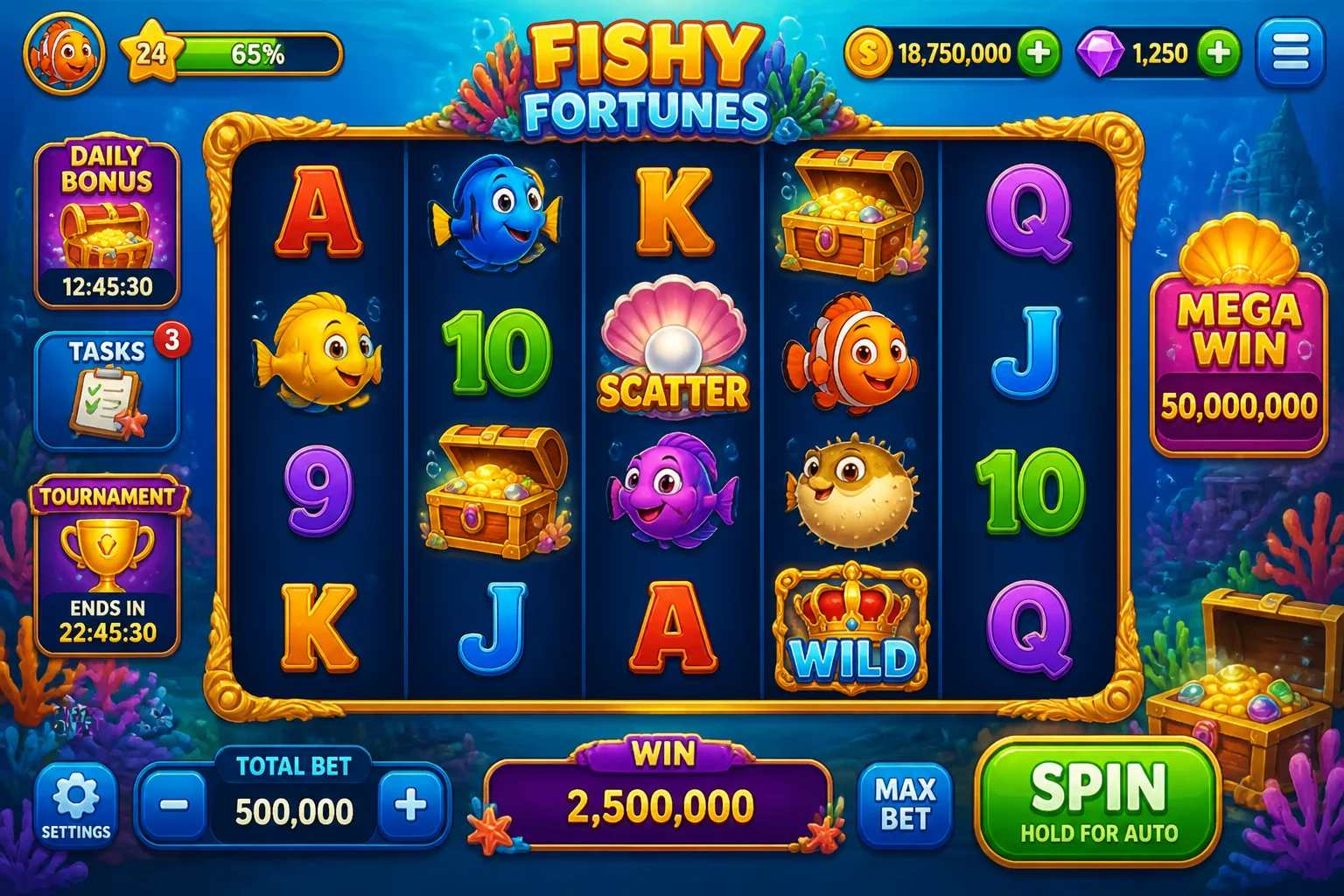 Social Fishing Game Environment